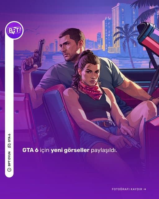 GTA 6 ile ilgili yeni görseller paylaşıldı. Gameinformer, yeni detaylarla birlikte toplamda 12 görsel paylaştı. 
