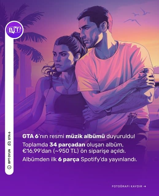GTA 6’nın resmi müzik albümü duyuruldu!