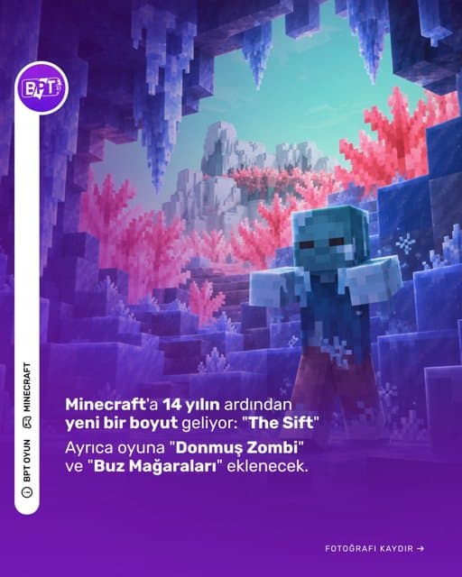 Minecraft oynuyor musunuz? Eğer oynuyorsanız BPT Minecraft sunucumuza bekleriz! IP: BPT.VGNW.NET 